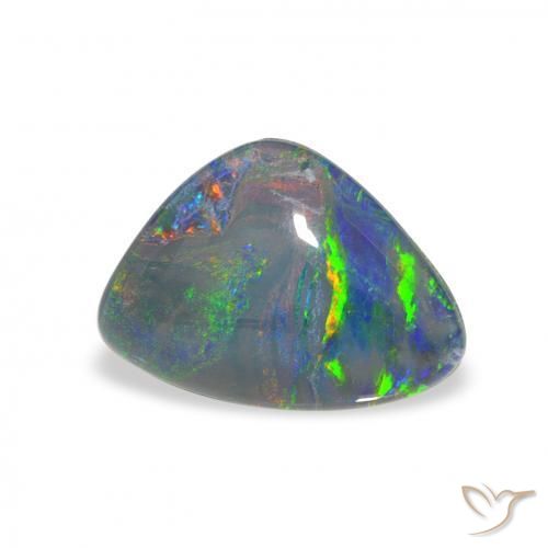 Opala Triplet Multicolorido Natural 2.49ct, Chique, Opaco