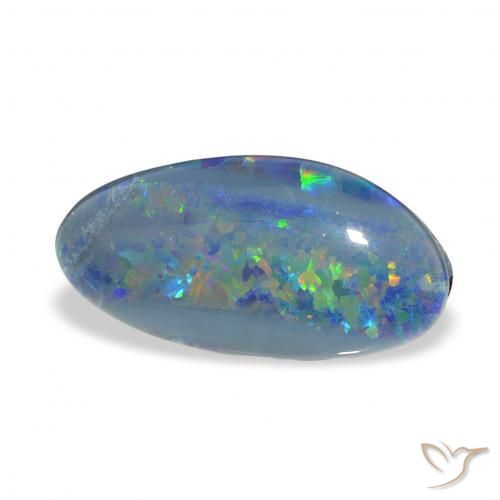 Opala Triplet Multicolorido Natural 3.60ct, Chique, Opaco