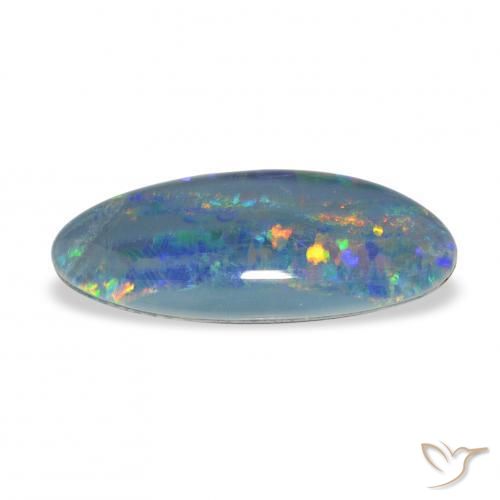 Opala Triplet Multicolorido Natural 3.60ct, Chique, Opaco