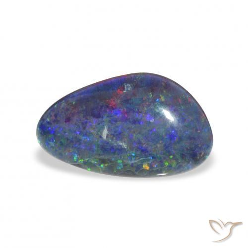 Opala Triplet Multicolorido Natural 3.30ct, Chique, Opaco