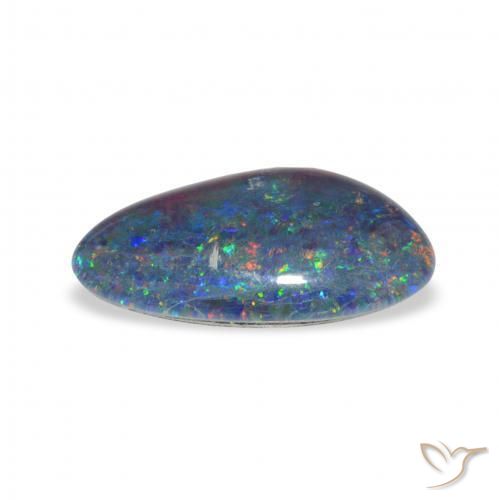 Opala Triplet Multicolorido Natural 3.30ct, Chique, Opaco