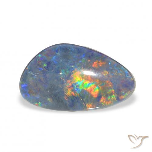 3.36ct Multicolorido Opala Triplet, Chique, Opaco