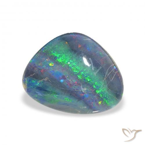 Opala Triplet Multicolorido Natural 3.81ct, Chique, Opaco