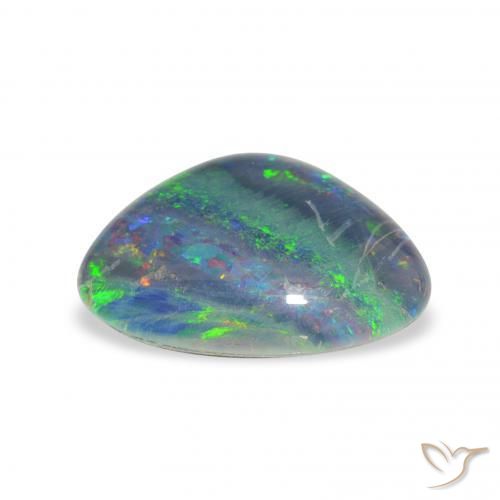 Opala Triplet Multicolorido Natural 3.81ct, Chique, Opaco
