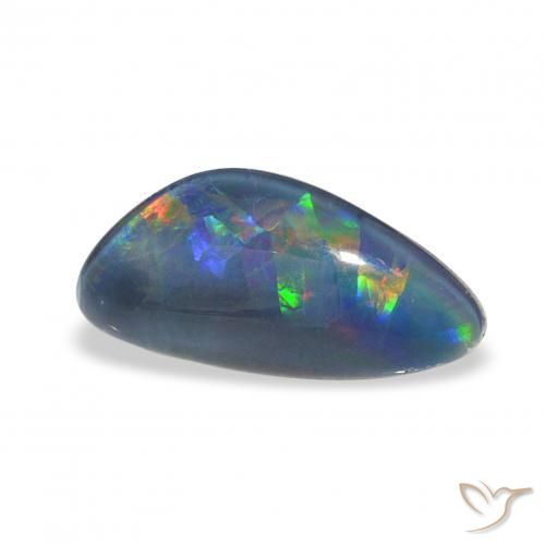 Opala Triplet Multicolorido Natural 1.89ct, Chique, Opaco