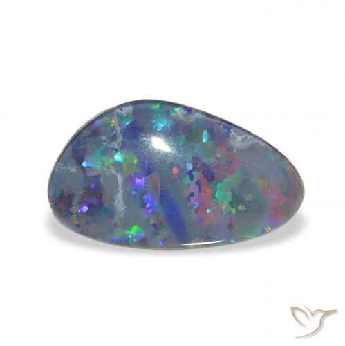 3.58ct Multicolorido Opala Triplet, Chique, Opaco