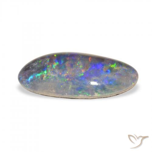 Opala Triplet Multicolorido Natural 3.72ct, Chique, Opaco