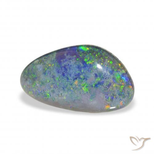 Opala Triplet Multicolorido Natural 3.81ct, Chique, Opaco