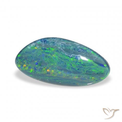 Opala Triplet Multicolorido Natural 2.48ct, Chique, Opaco