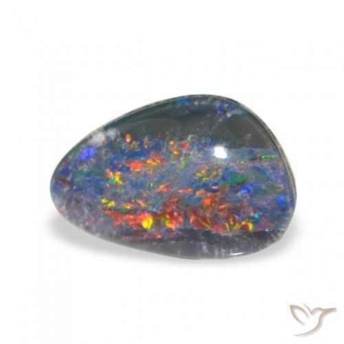 Opala Triplet Multicolorido Natural 1.73ct, Chique, Opaco