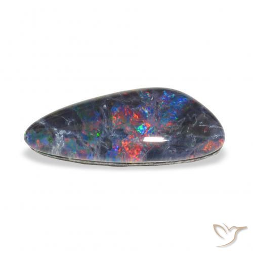 Opala Triplet Multicolorido Natural 4.04ct, Chique, Opaco