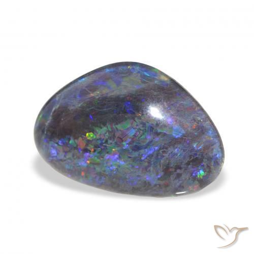Opala Triplet Multicolorido Natural 6.63ct, Chique, Opaco