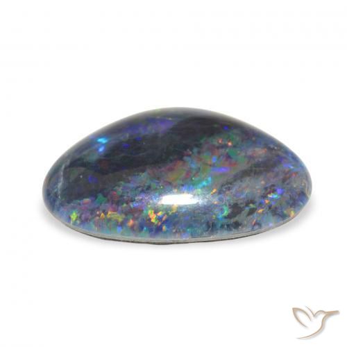 Opala Triplet Multicolorido Natural 6.63ct, Chique, Opaco