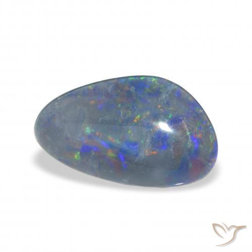 Opala Triplet Multicolorido Natural 3.26ct, Chique, Opaco