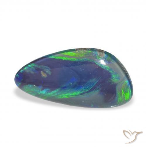 Opala Triplet Multicolorido Natural 3.63ct, Chique, Opaco