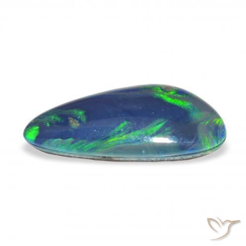 Opala Triplet Multicolorido Natural 3.63ct, Chique, Opaco