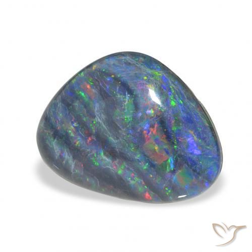 Opala Triplet Multicolorido Natural 4.27ct, Chique, Opaco