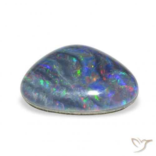 Opala Triplet Multicolorido Natural 4.27ct, Chique, Opaco