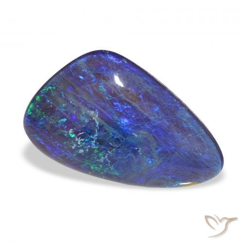 Opala Triplet Multicolorido Natural 5.49ct, Chique, Opaco