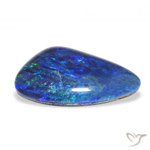 Opala Triplet Multicolorido Natural 5.49ct, Chique, Opaco