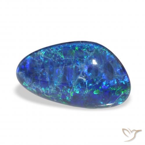 Opala Triplet Multicolorido Natural 3.67ct, Chique, Opaco