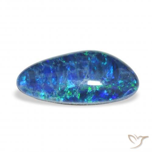 Opala Triplet Multicolorido Natural 3.67ct, Chique, Opaco