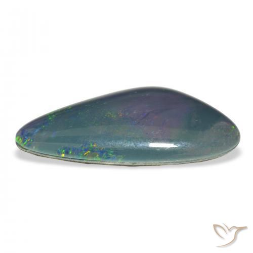 Opala Triplet Multicolorido Natural 7.38ct, Chique, Opaco
