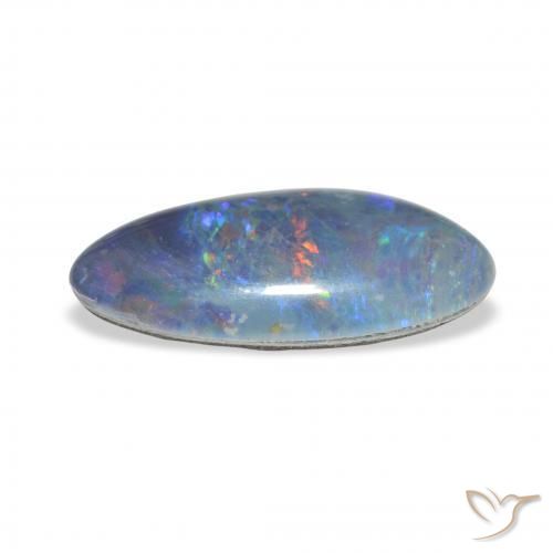 Opala Triplet Multicolorido Natural 3.48ct, Chique, Opaco