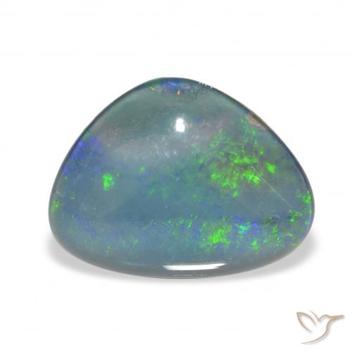 Opala Triplet Multicolorido Natural 3.99ct, Chique, Opaco