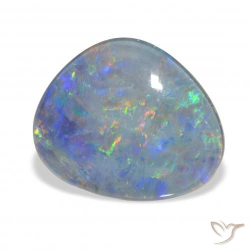 Opala Triplet Multicolorido Natural 8.11ct, Chique, Opaco