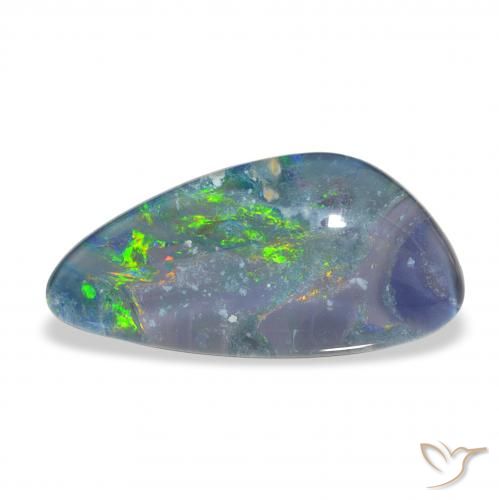 Opala Triplet Multicolorido Natural 4.26ct, Chique, Opaco