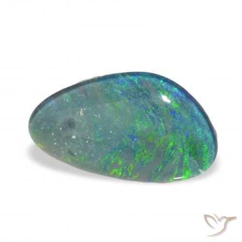Opala Triplet Multicolorido Natural 3.35ct, Chique, Opaco