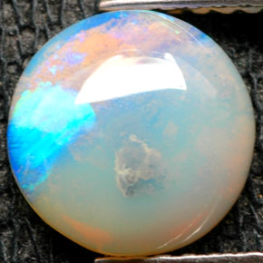 Opala multicolorido natural 1,11ct, transparente, transparente/translúcido