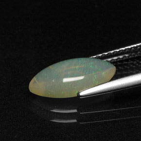 Opala multicolorido natural 1,31ct, marquise, transparente