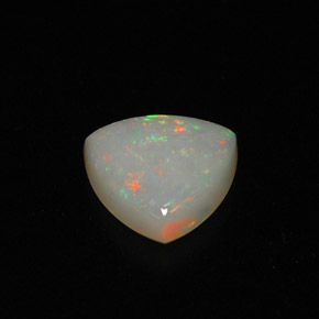 Opala multicolorido natural 0,75ct, transparente, transparente/translúcido