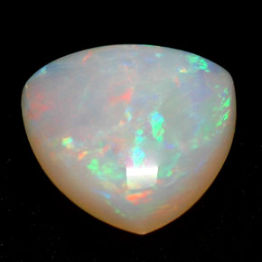 Opala multicolorido natural 0,68ct, transparente, transparente/translúcido