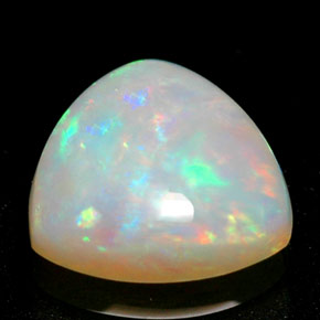 Opala multicolorido natural 0,68ct, transparente, transparente/translúcido