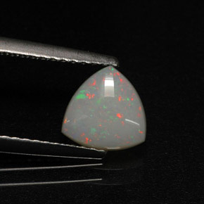 Opala multicolorido natural 0,58ct, transparente, transparente/translúcido