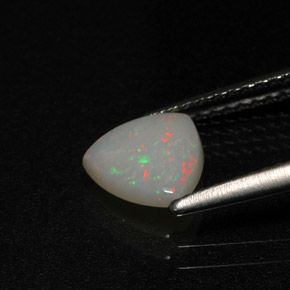 Opala multicolorido natural 0,58ct, transparente, transparente/translúcido