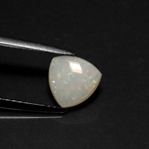 Opala multicolorido natural 0,70ct, transparente, transparente/translúcido
