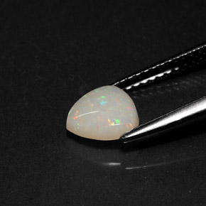 Opala multicolorido natural 0,70ct, transparente, transparente/translúcido