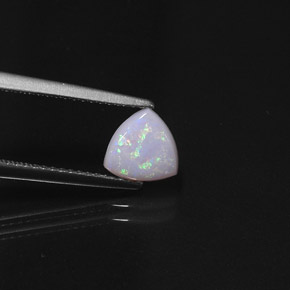 Opala multicolorido natural 0,66ct, transparente, transparente/translúcido