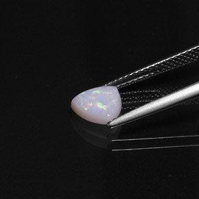Opala multicolorido natural 0,66ct, transparente, transparente/translúcido
