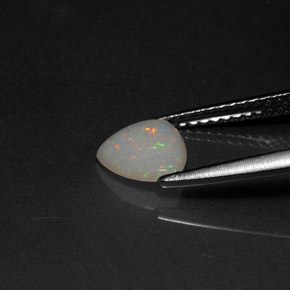 Opala multicolorido natural 0,46ct, transparente, transparente/translúcido