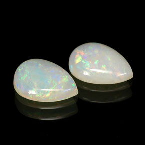 Pedras preciosas de opala multicolorido natural de  ct, transparente, transparente/translúcido