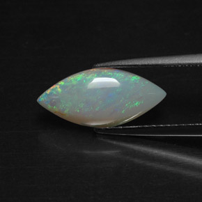Opala multicolorido natural 1,56ct, transparente, transparente/translúcido
