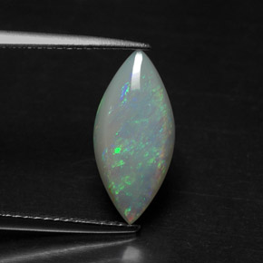 Opala multicolorido natural 1,56ct, transparente, transparente/translúcido