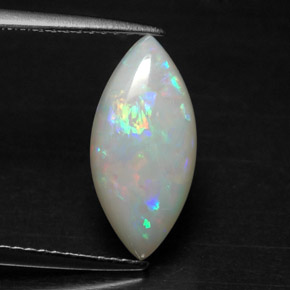 Opala multicolorido natural 2,22ct, transparente, transparente/translúcido