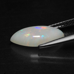 Opala multicolorido natural 2,22ct, transparente, transparente/translúcido