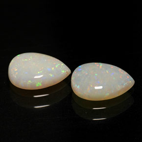 Pedras preciosas de opala multicolorido natural de  ct, transparente, transparente/translúcido
